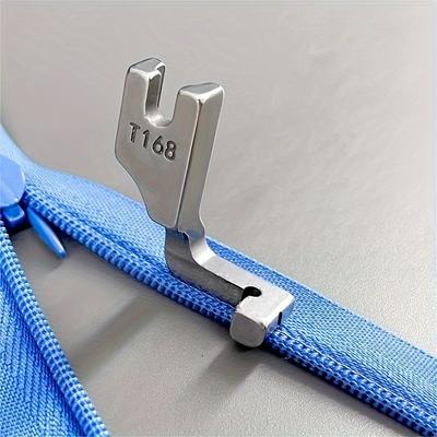 1 adet T168 Dikiş Makinesi Baskı Ayağı, Tek Taraflı Fermuar Ayağı, Görünmez Fermuar Aksesuarı Çoğu Makine için Uygundur