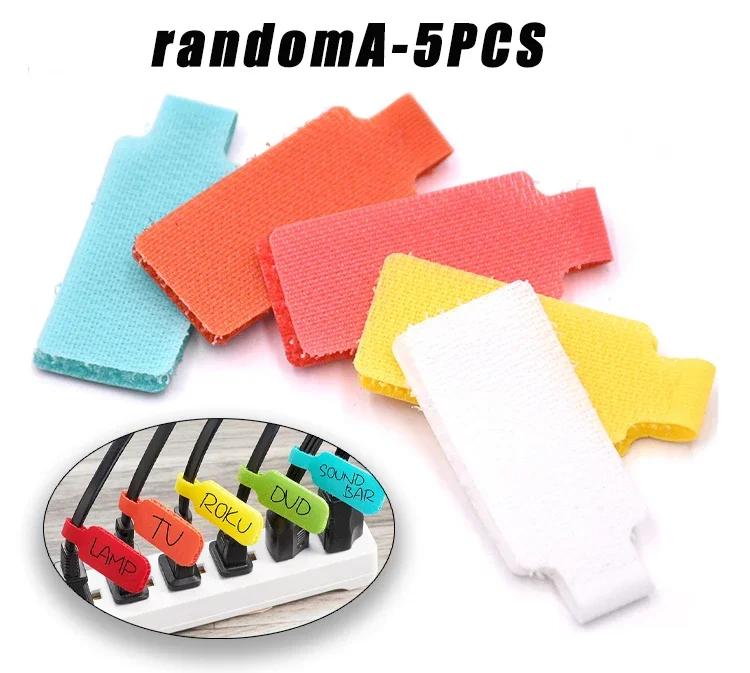 Magic Cable Label Writable Self Adhesive Wire Markers for Easy Identification Color Coding Tags Reusable for Organizing Cables
