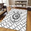 Cardiff City FC Flannel Pattern Square Carpet,Area Rug,Carpet Rug for Living Room Bedroom Sofa Playroom Decor,Non-slip Floor Mat