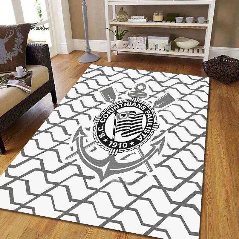 Cardiff City FC Flannel Pattern Square Carpet,Area Rug,Carpet Rug for Living Room Bedroom Sofa Playroom Decor,Non-slip Floor Mat