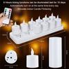 M-Modern-For HOME Party Romantic Rechargeable Tea Light Candles With Remote Timer–Suitable For Restaurants, Weddings, Christmas