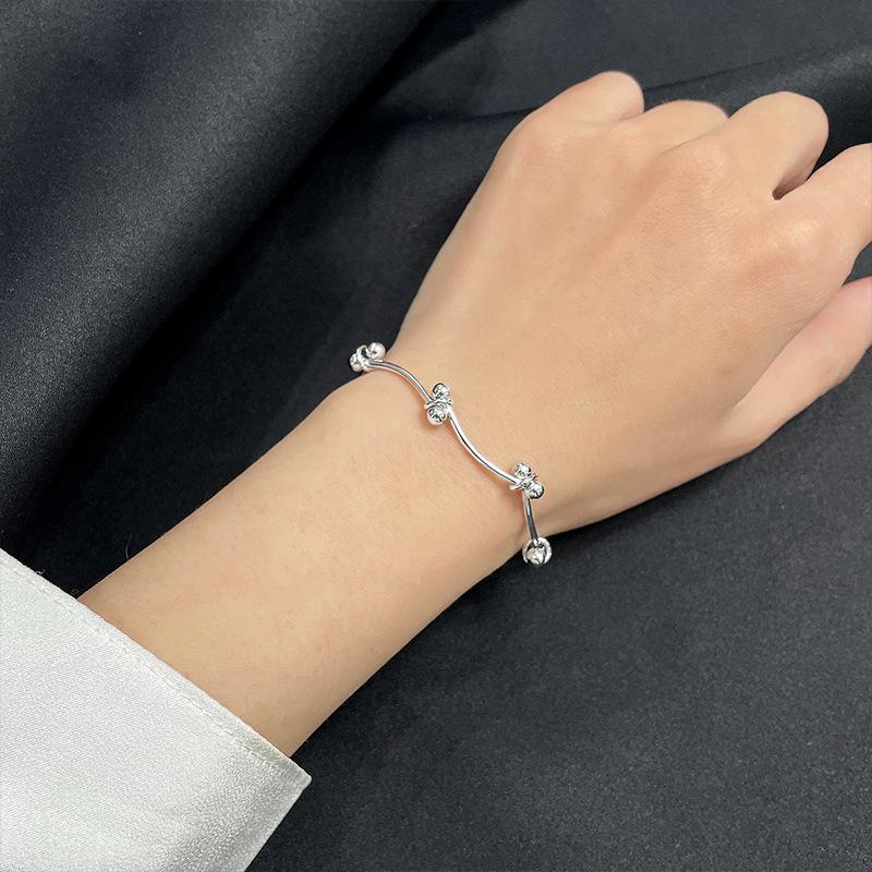 Lindon Bracelet Jewelry Geometric Bead Chain Link Bracelets Fashion Fine Wedding Gift for Girlfriend Women