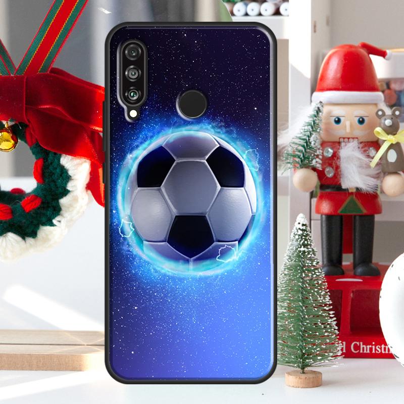 Football Soccer Ball For Huawei Nova 12i 11i 8i 12s Y73 Y72 Y61 Y91 Y90 Y70 Y60 9 10 SE P60 Pro P30 P40 Lite Case