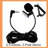 Car Microphone 5m Long Mic Stereo SM Lotus 3.5mm Mono 2.5mm Jack Plug Audio Navigation Wired Clip External Wires Auto Mics Radio