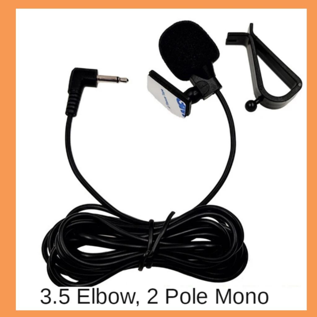 Car Microphone 5m Long Mic Stereo SM Lotus 3.5mm Mono 2.5mm Jack Plug Audio Navigation Wired Clip External Wires Auto Mics Radio