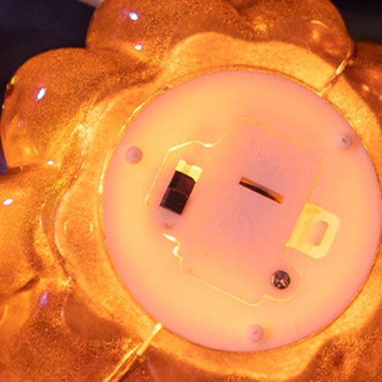 2Pcs LED Glass Pumpkin Set Starry Night Design Halloween Thanksgiving Decor Lighted Lantern Indoor Fall Decoration