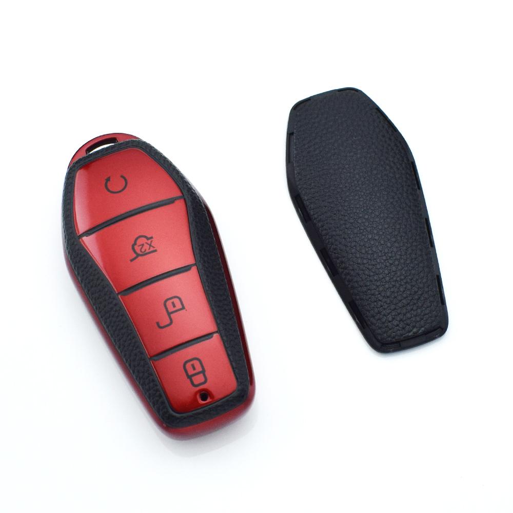 For BYD Song Qin Han EV Tang DM 2018 - 2022 Car TPU Car Key Case Cover Shell Protector Fob Holder Auto Accessories
