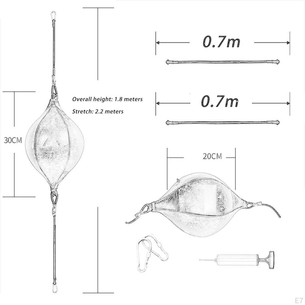 Conjunto de Bola de Boxe para Academia em Casa Fitness