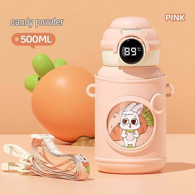 Shangqi Smart Carrot Rabbit Kids Insulated Straw Bottle
