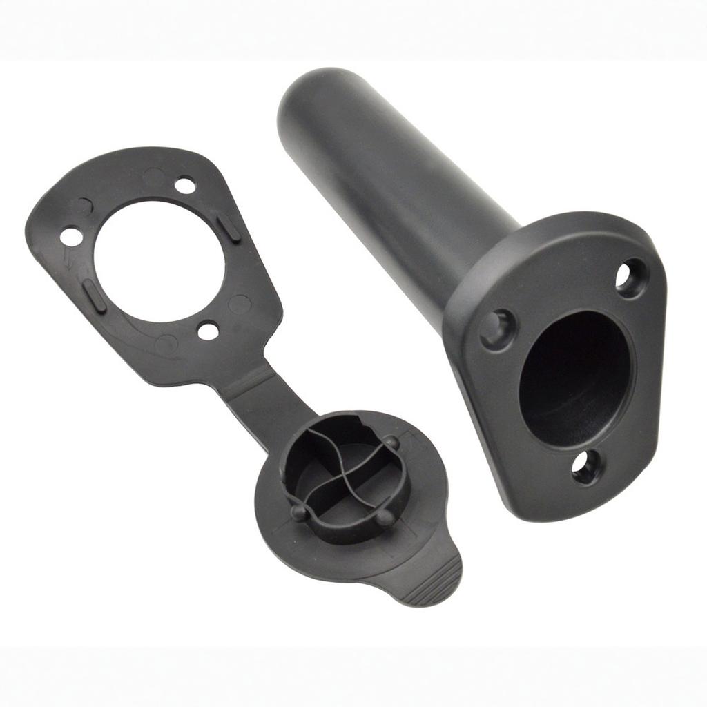 4 PCS Kayak Fishing Rod Holders with Cap Cover Plastic Flush Mount Fishing Rod Holder Gasket  Fishing Tackle Accessory
