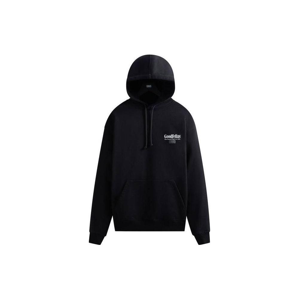 Kith Letter Print Hoodie With Drawstring Men Tops Black 030479-001 XS
