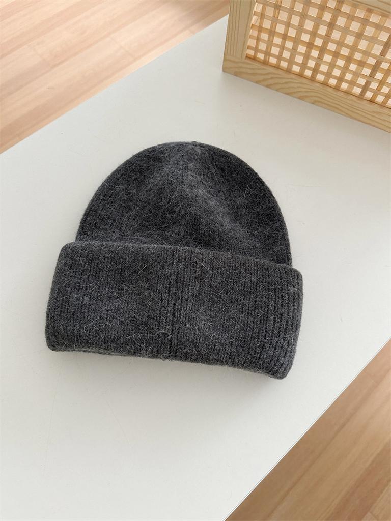 1pc Warm Knit Beanie for Men Women,Slouchy Beanie Hats Winter Knit Cap Soft Ski Hat Unisex,Thick Fisherman Cuff Plain Skull Caps