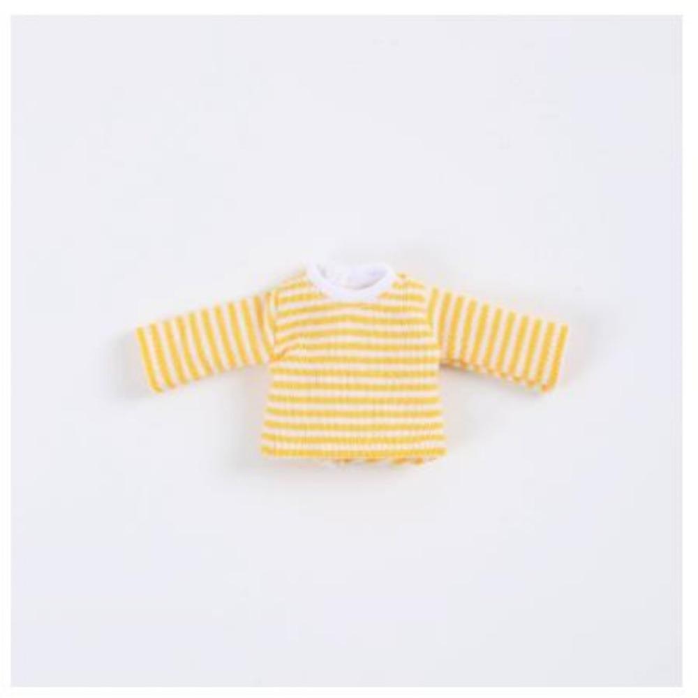DIY Handmake Doll Stripe Tops for 1/12 BJD Dolls/for 1/11 OB11 Dolls Doll Clothes Accessories