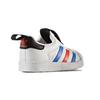 Adidas Originals Superstar Winter 360 Comfortable Versatile Low-Top Walking Shoes Baby Shoes White Blue Red BY9937