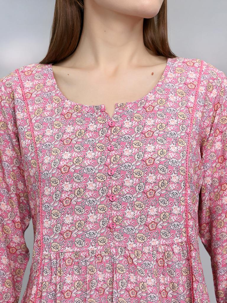 MONTE CARLO Women Regular Fit Pink Top