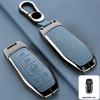 Zinc Alloy Leather Car Key Fob Case For Ford Fusion Mondeo Mustang F 150 Explorer Edge     Key Fob Car Key Case