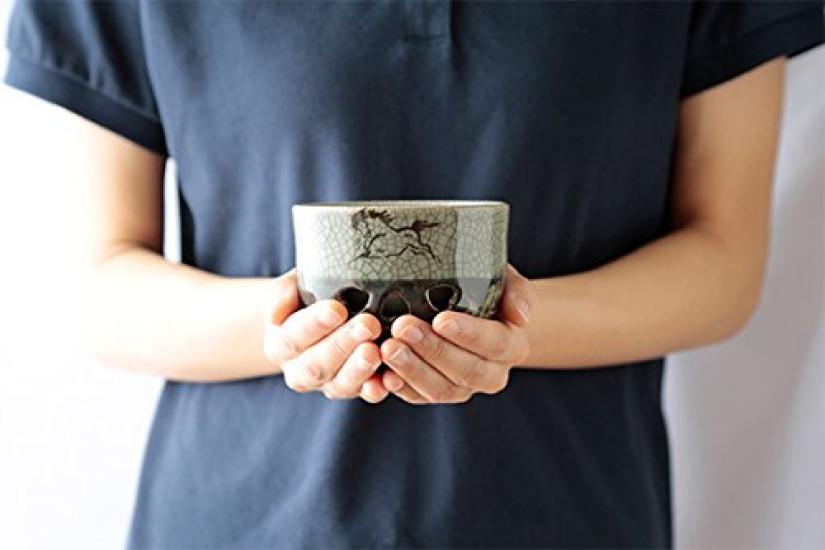 Ohori Soma Ware Matsunaga Kiln Sencha Bowl Large