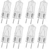 8-Pack WB02X35488 Halogen Microwave Bulb 130V 50W, WB02X35488 Microwave Bulb Fits for GE Microwaves Light Bulb, Replacement for WB08X10051 &