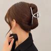 New Women Elegant Geometric Bow Hair Claws Vintage Simple Hair Grab Clip Large Metal Hairpins Barrettes Fashion Hair Accessories
