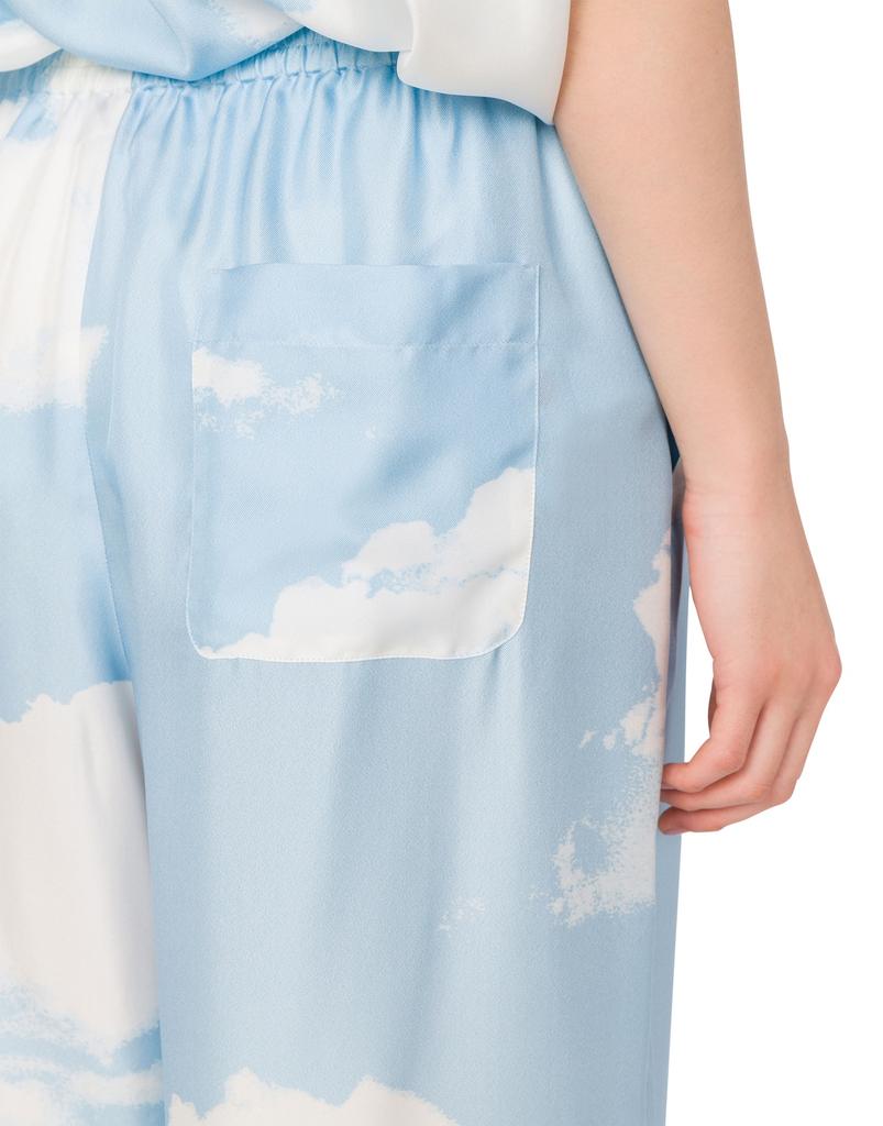 MOSCHINO Archive Cloud Silk Twill Pants