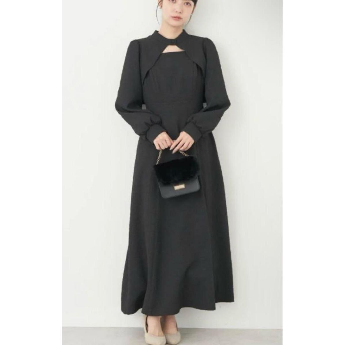 earth musicecology SET2 pieces jacquard bolero + dress