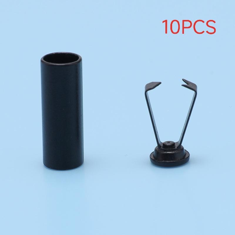 

new 10Pcs Alloy DIY Bag Shoes Garment Lanyard Accessories Metal Rope Ends Stopper Button Cord End Lock Cap Hanging Bell Buckle