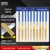 Assorted Titanium Plated Diamond Files - Electroplated Diamond Grit Mini Grinding Tools