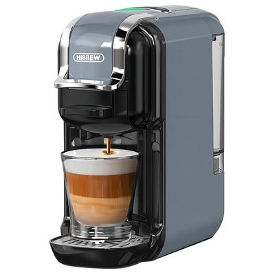 HiBREW H2B 5-in-1 Multi-Kapsel Kalt- & Heißkaffeemaschine (Grau)