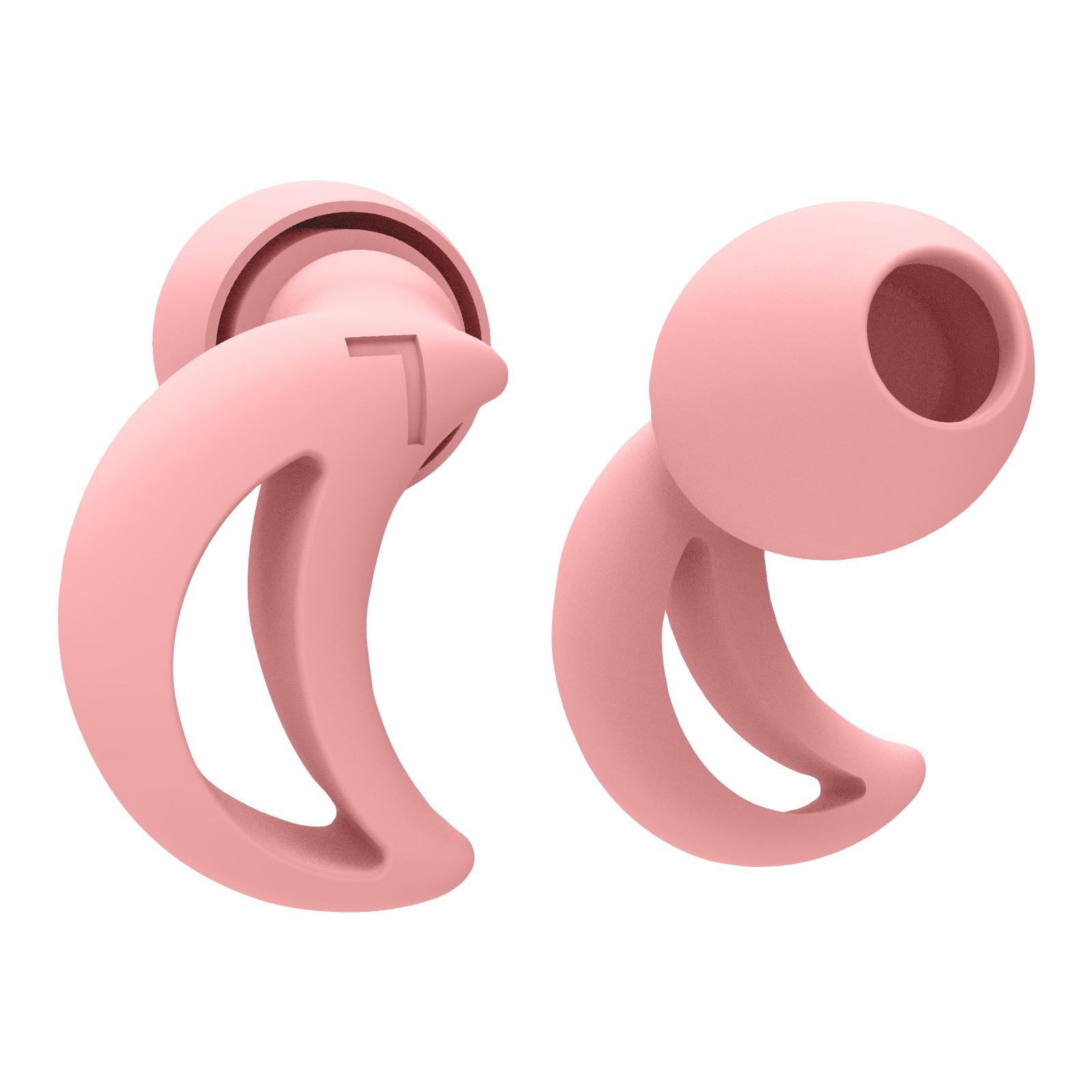 

Звуконепроницаемые беруши для сна, Супермягкие беруши из силикона для снижения шума, Многоразовые, Подходят для сна, плавания, работы и учебы(1 пара) One Size розовый