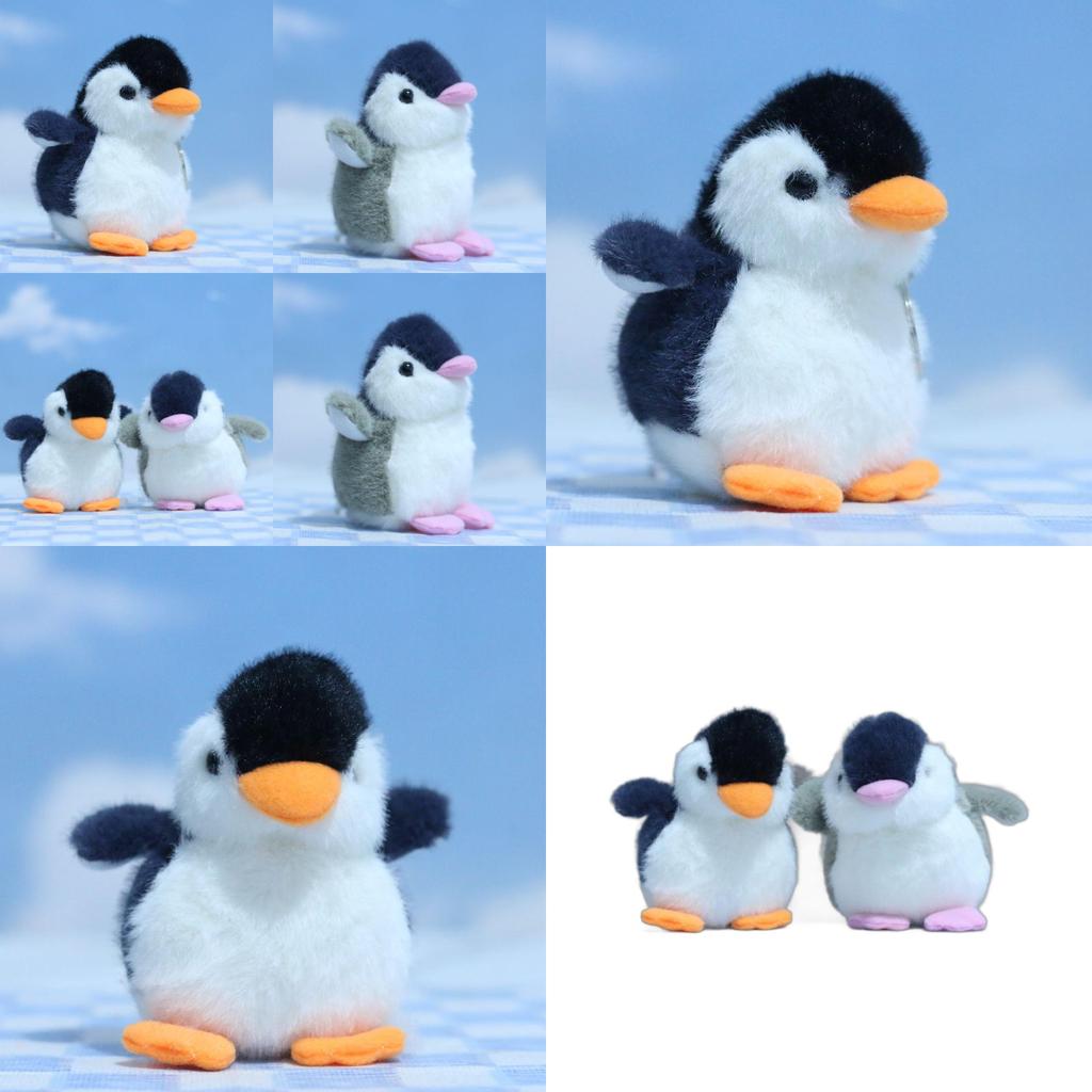 Delightful Penguin Plush Keychain Charming Animal Figurine Soft Stuffed Toy 10cm