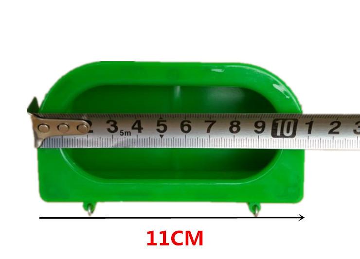 Hot Sale Plastic Green Food Water Bowl Cups Parrot Bird Pigeons Cage Cup Feeder Feeding Parrot Supplies Bird Food Dispenser