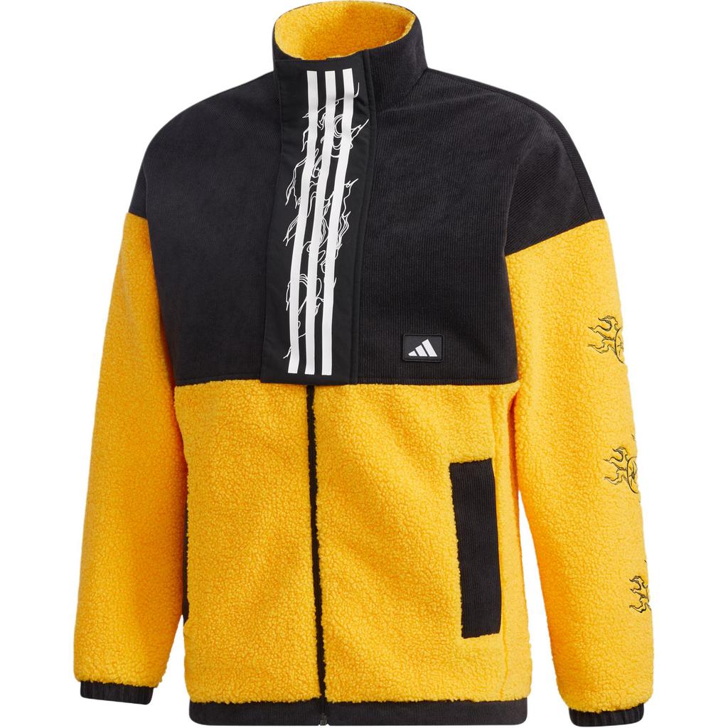 Adidas Fleecegefütterte Windjacke Herren Oberbekleidung Gold GM4438