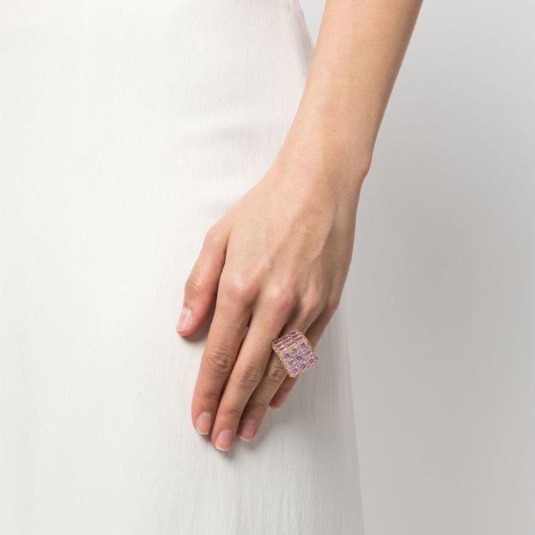 Swarovski Curiosa cocktail ring 5633644 Pink|58