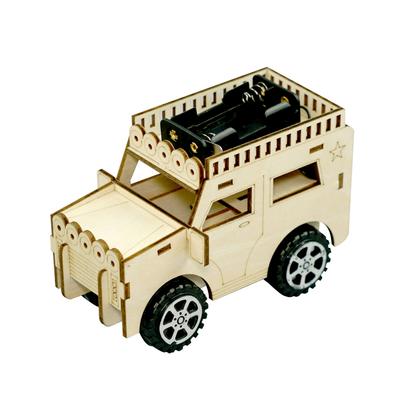 Creative Technology Small Making Gizmos Toy Car DIY Wooden Jeep Student Science Experiment Handmade Materials