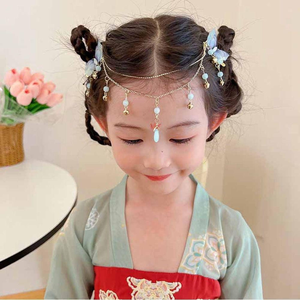 Tassel Hair Sticks Chinese Style Headwear Hanfu Hair Clip Children Hairpin Ancient Style Hairpin