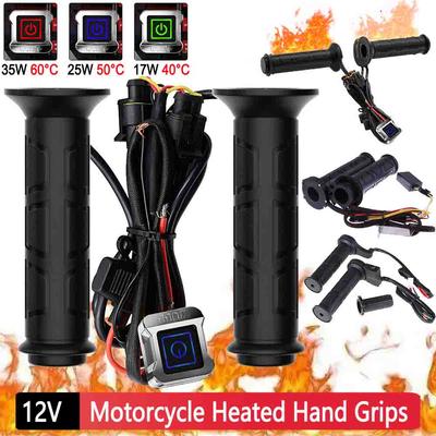 Moto E-bike ATV Handlebar Heater Warmer Kit Waterproof Thermal 3/2/1 Gear Adjustable Hot Grip Handle Motorcycle Accessories
