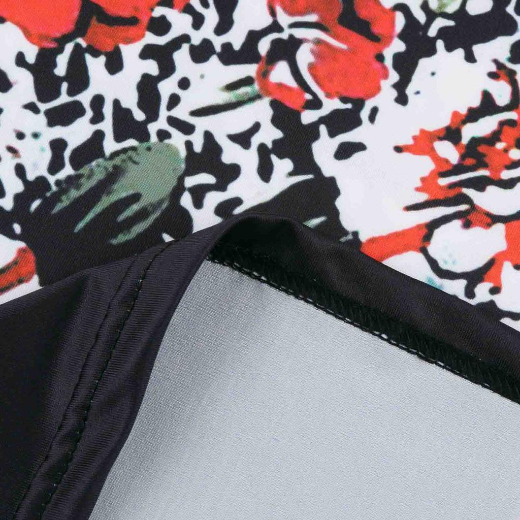 Women's Fashion Button Print Loose Casual Long-Sleeved T-Shirt Tops