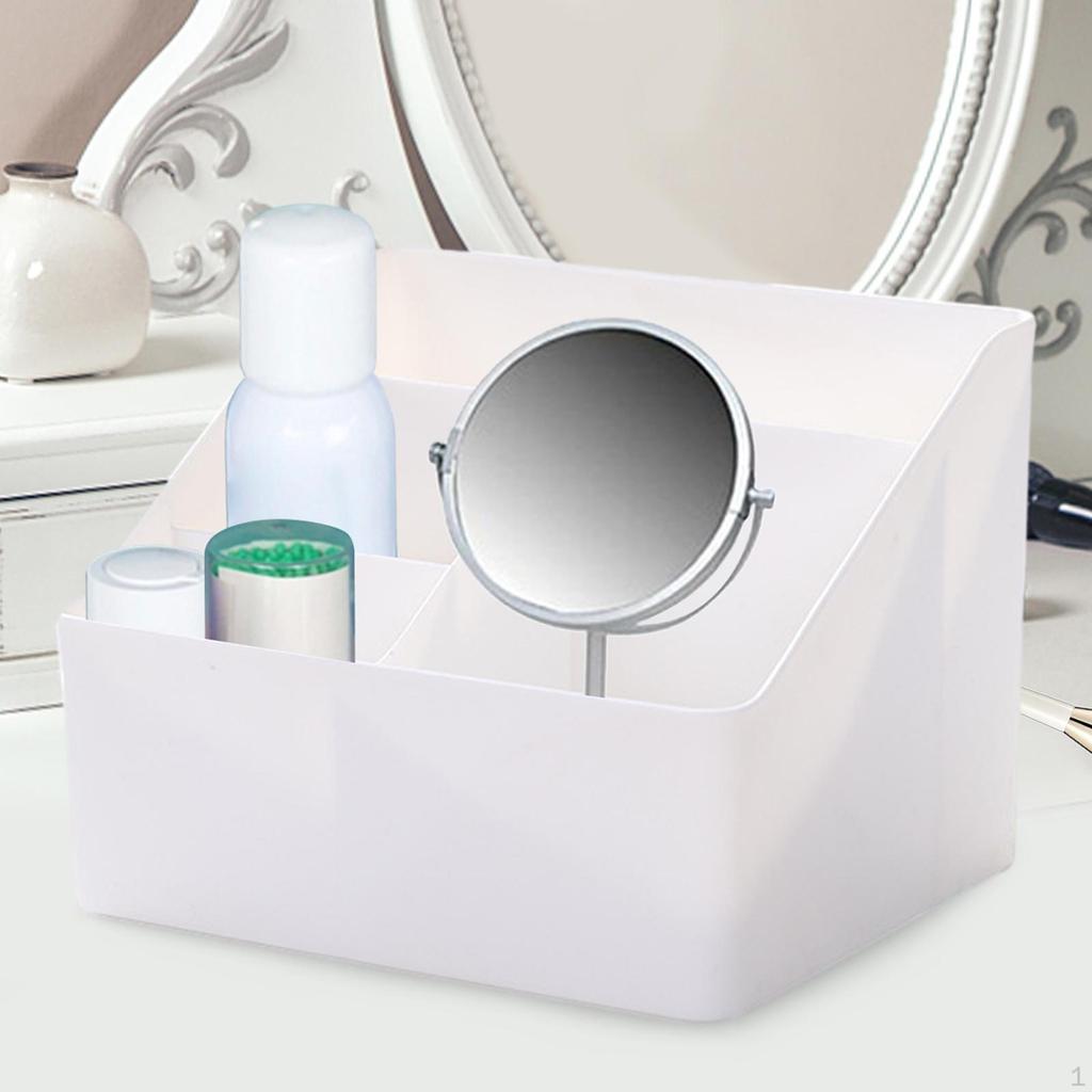 Desktop Storage Box Cosmetic Case Desk Organization Display Tabletop Organizer for Dresser