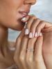 Silvora 925 Sterling Silver Ring with Zirconia, Women's, Twisted, Size 16
