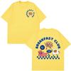 Men's and women's fashionable loose cartoon breakfast club fun cotton T-shirt