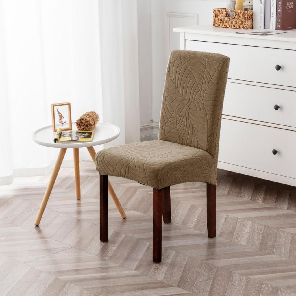 Waterproof High-Back Dining Chair Cover - Soft, Comfortable, Silky, Skin-Friendly Fabric