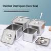 Stainless Steel Square Seasoning Box