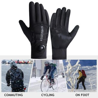 1PCS Cycling Gloves Winter Warm Touchscreen Design Waterproof Windproof Anti Slip Grip Outdoor Sports Skiing Essential Gear