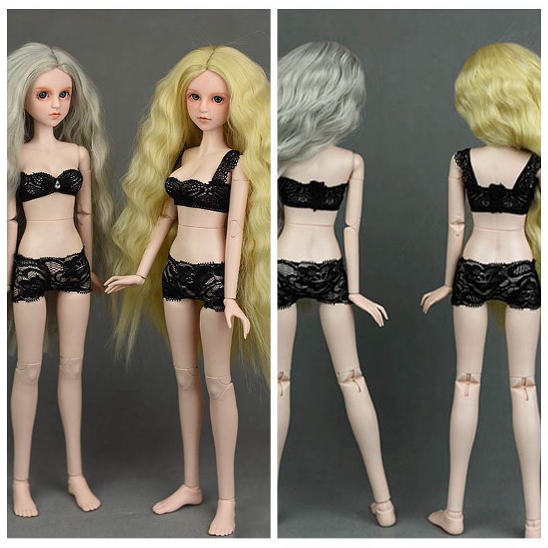 Měkké krajkové spodní prádlo pro oblečení pro 1/4 panenku Bikini podprsenka a kalhotky Pro panenku 40-50 cm Kalhotky pro BJD panenky Doplňky topu a kalhotek