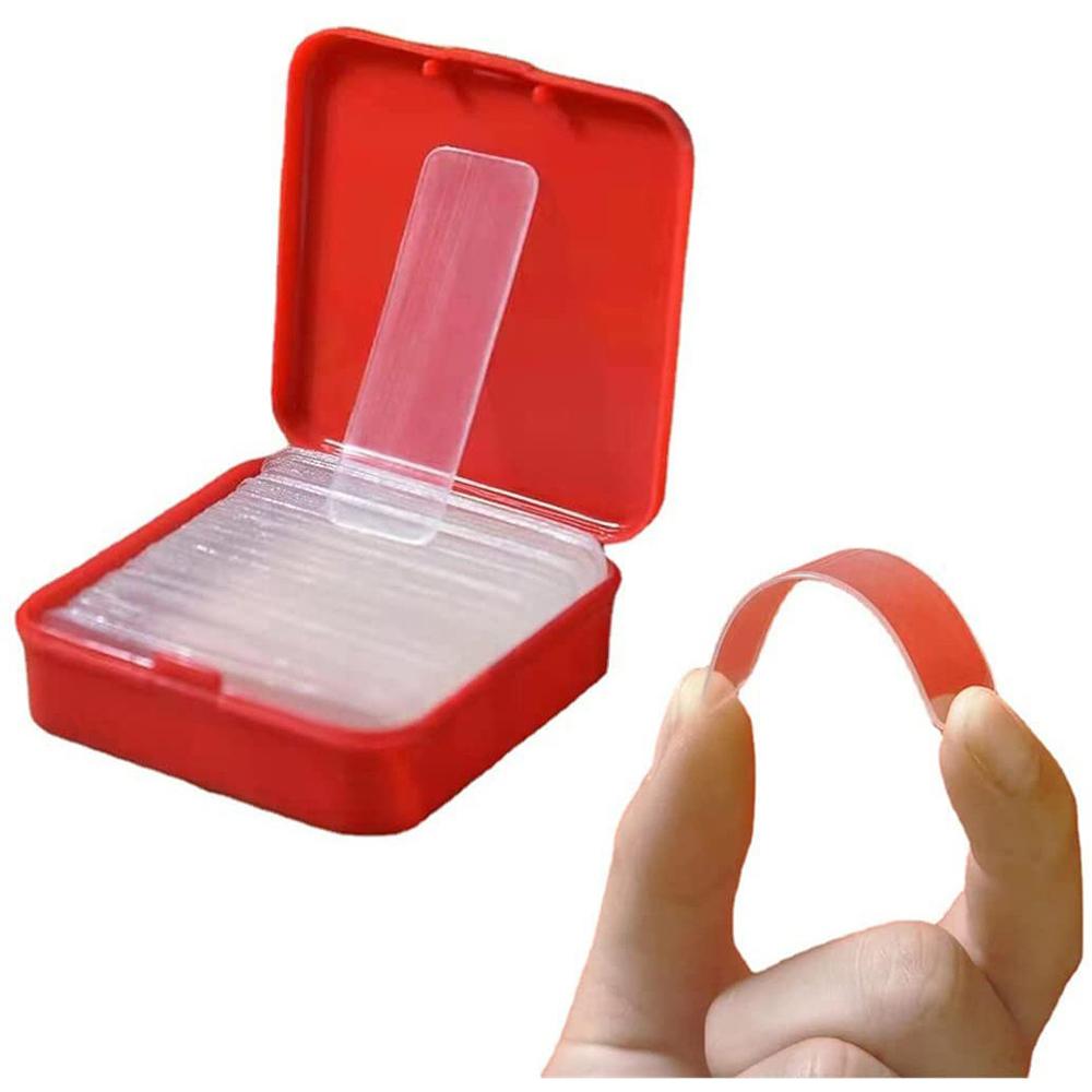 60PCS Non-Mark Double Sided Adhesive Tape Waterproof Viscose Powerful