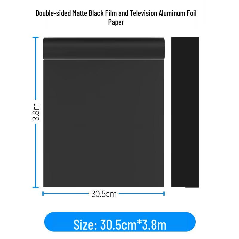 OLOEY Black Aluminum Foil Photography Background Paper