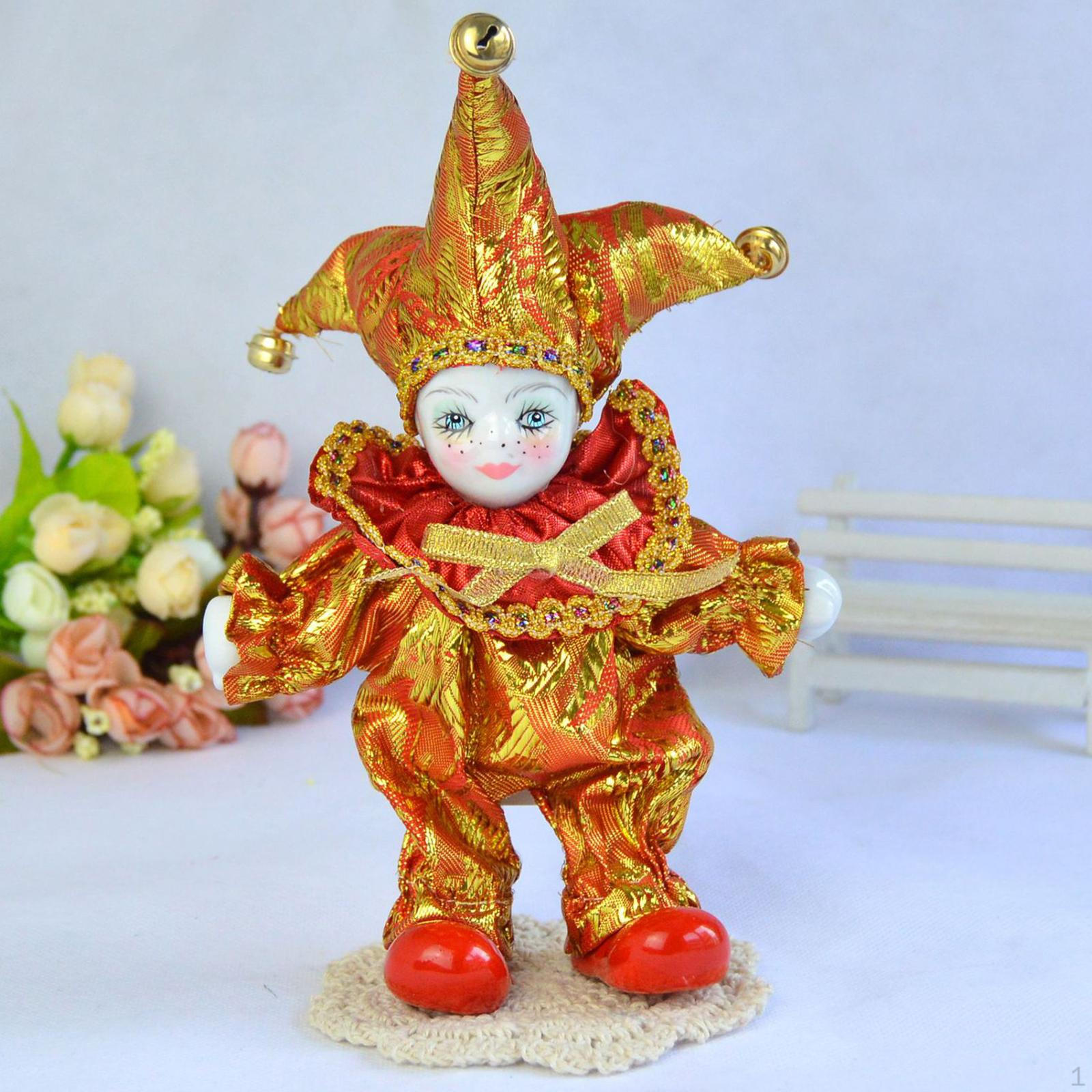 

Кукла Клоун, Модель Ангела, Домашний Дисплей, Декор для Стола Ручной Работы, Фигурка Арлекина, Хэллоуинское Украшение