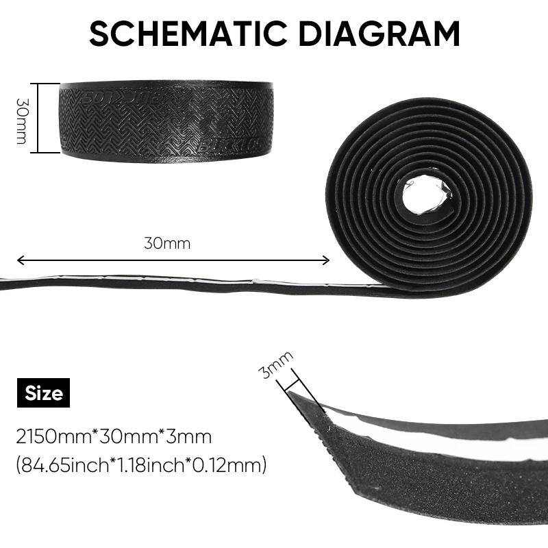 BUCKLOS Bicycle Handlebar Tapes Road Bicycle Handlebar Tape Anti-slip Waterproof Cycling Bar Wrap Road Bike Accessories