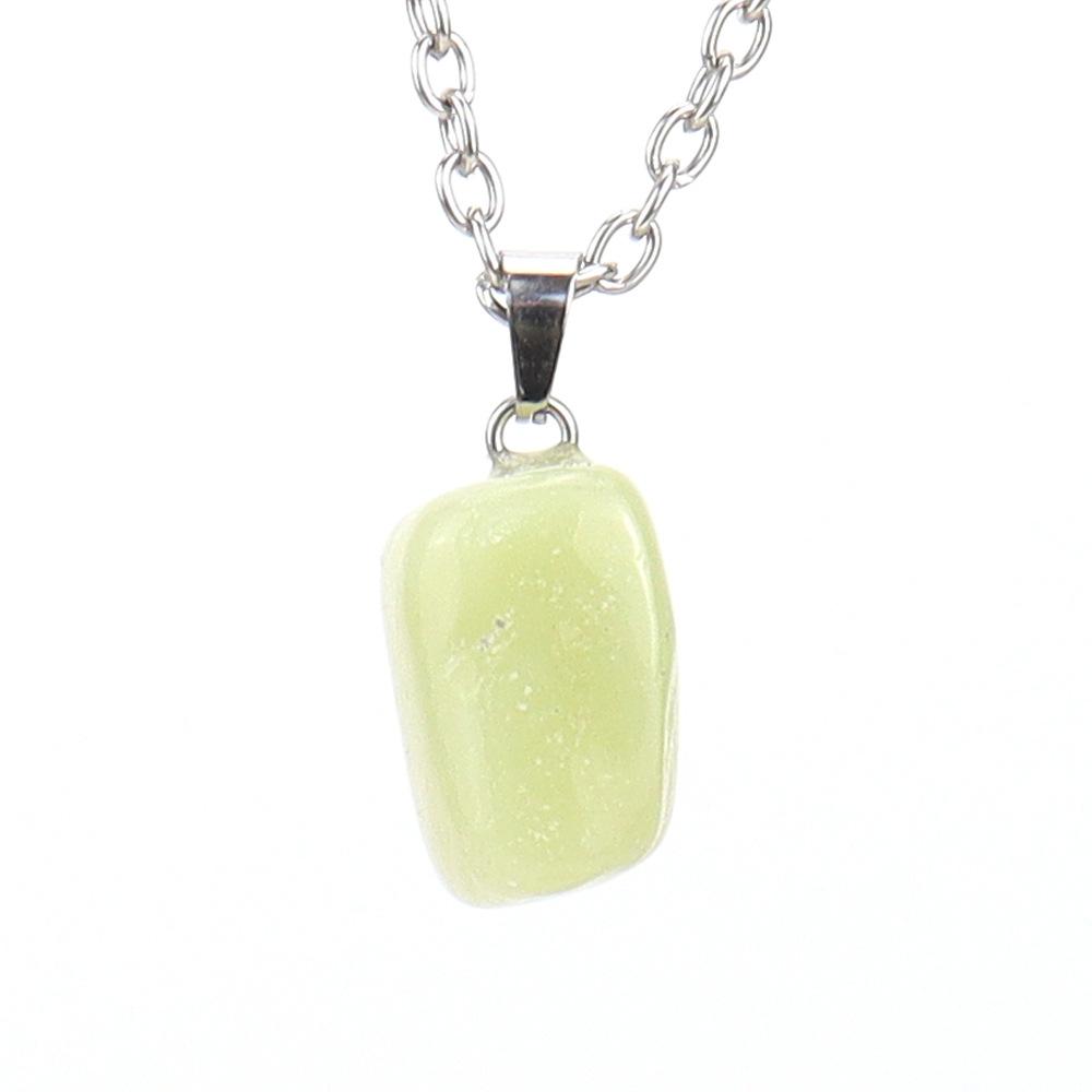Natural Crystal Natural Stone Tiger Stone Irregular Shape Small Pendant Necklace N627