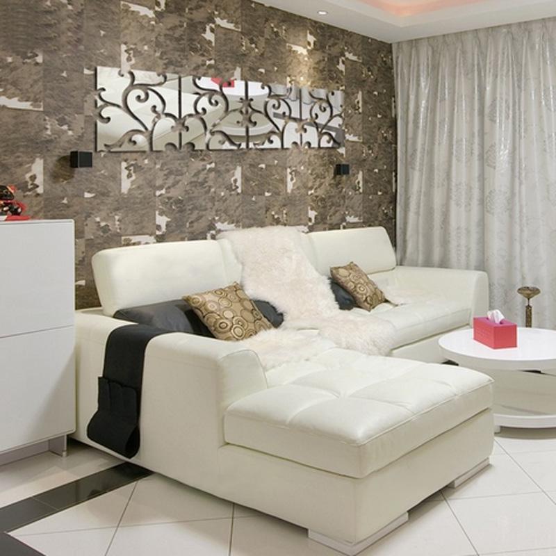 3D Mirror Wall Sticker Self-Adhesive Acrylic Mural Living Room Decals Bathroom DIY Home Decoration Mirror Tiles Wall Sticker